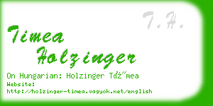 timea holzinger business card